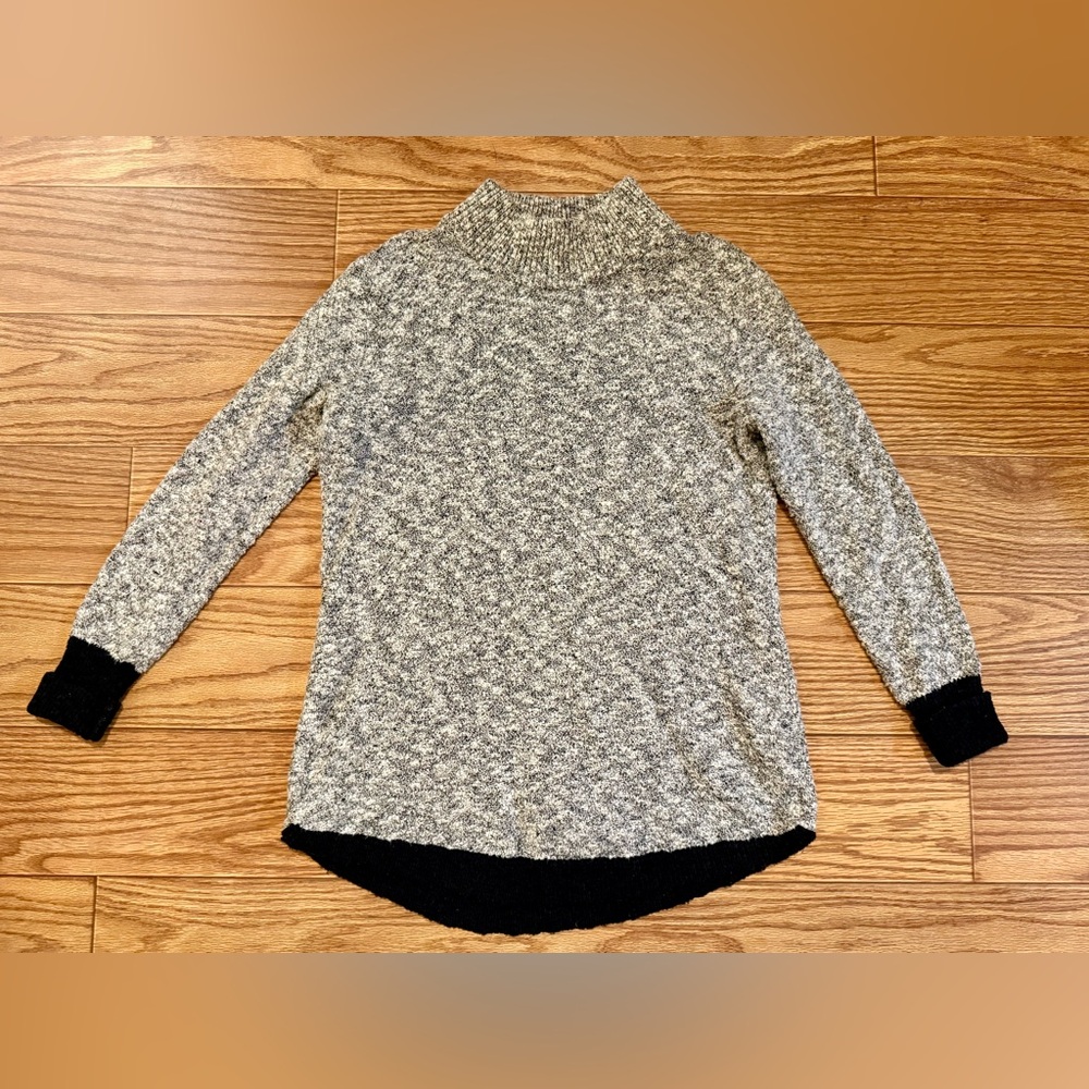 LL Bean Mock Neck Tunic Sweater